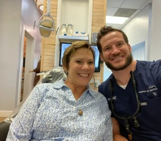 Doctor and clients photo